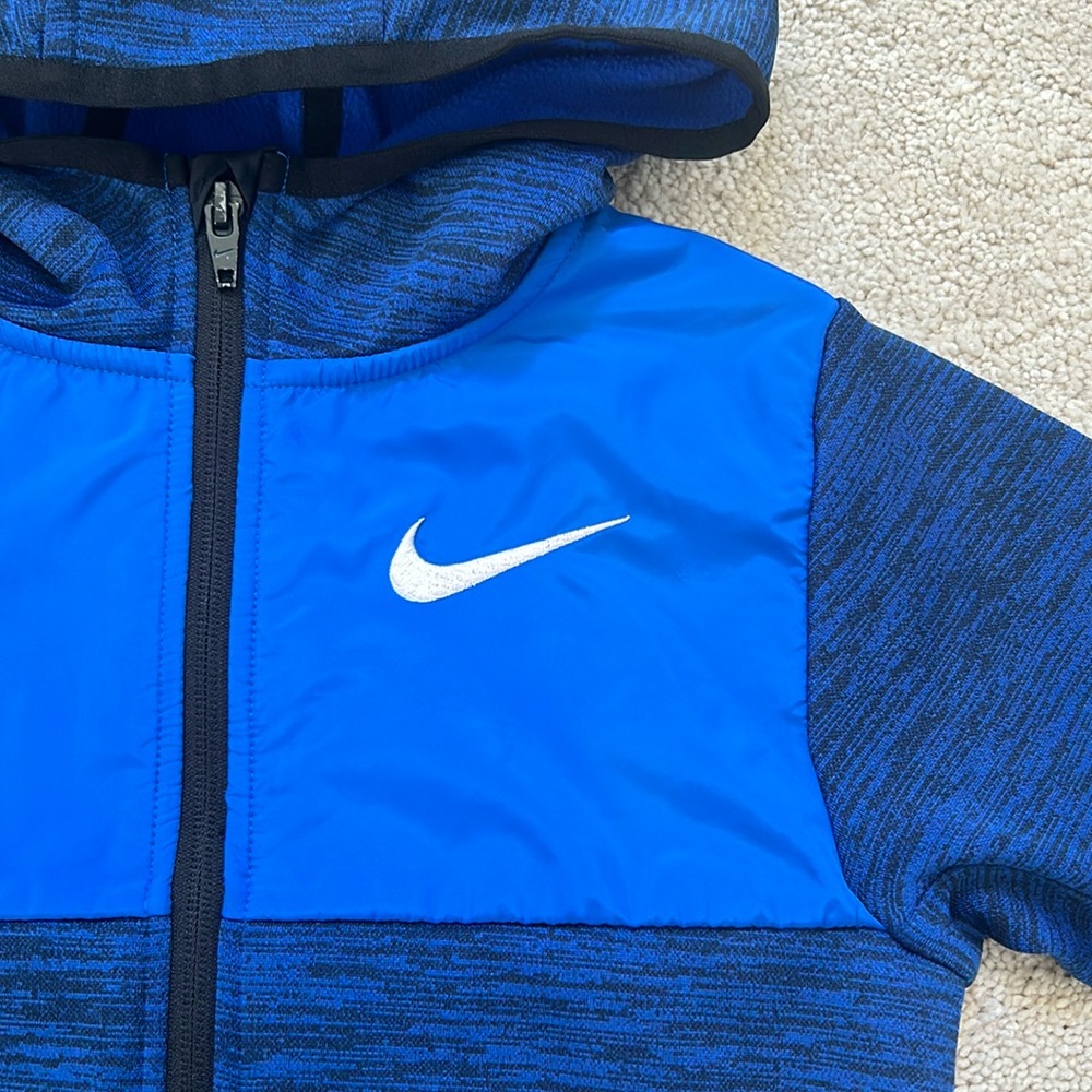 Nike | blue zip up hooded coat jacket | 5 - Picture 3 of 6